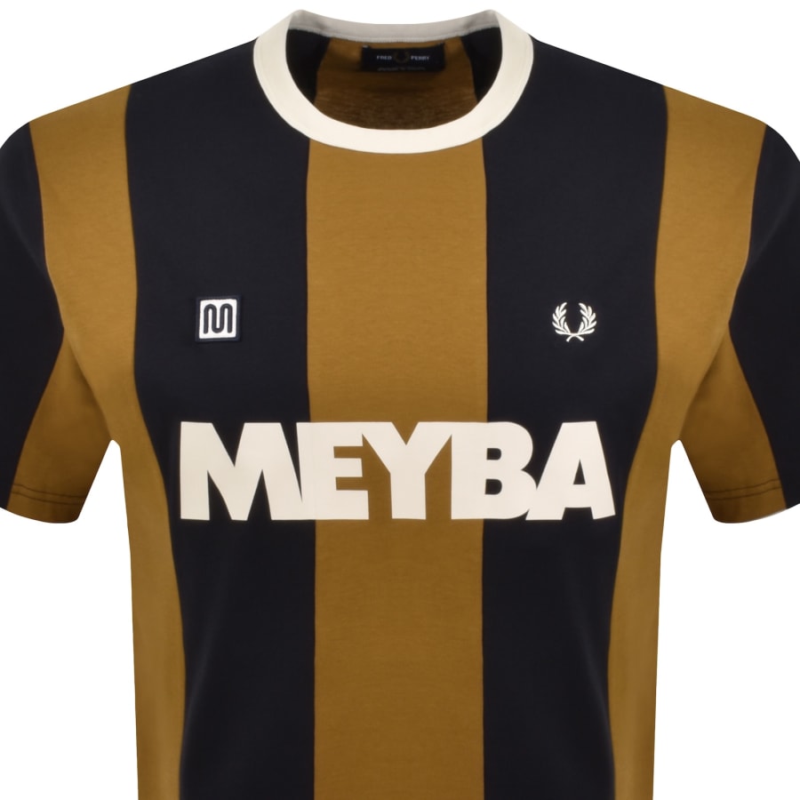 Image number 2 for Fred Perry X Meyba T Shirt Laurel Navy