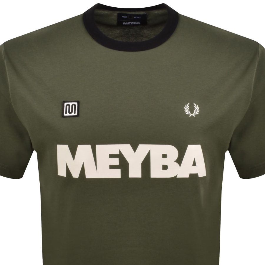 Image number 2 for Fred Perry X Meyba Ringer T Shirt Green