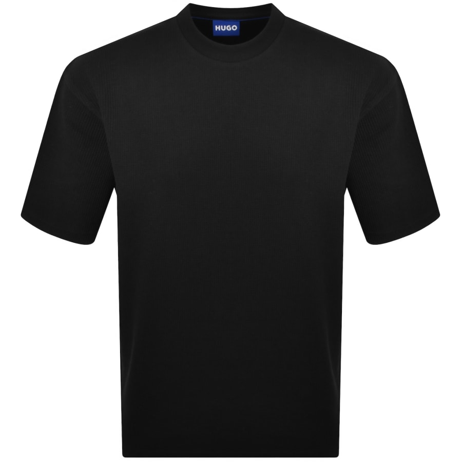 Image number 2 for HUGO Blue Nuwaffle T Shirt Black