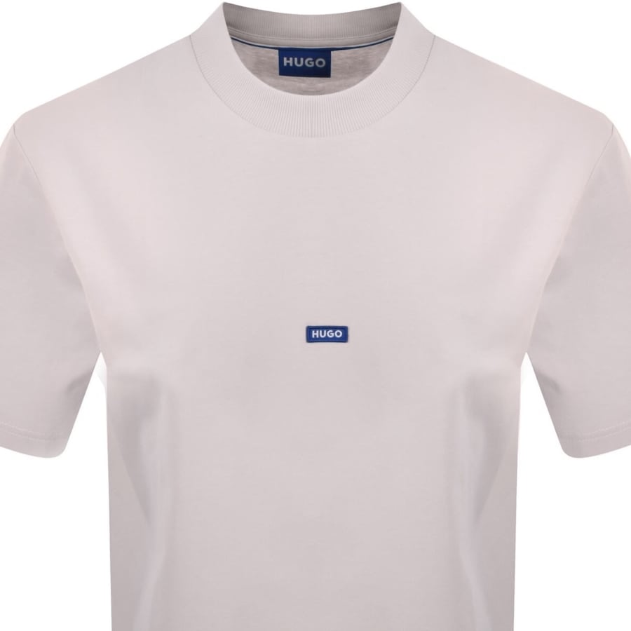Image number 2 for HUGO Blue Nieros Logo T Shirt Lilac