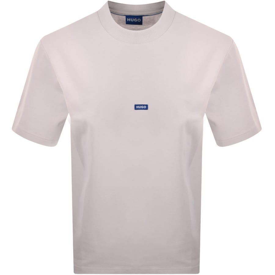 Image number 1 for HUGO Blue Nieros Logo T Shirt Lilac