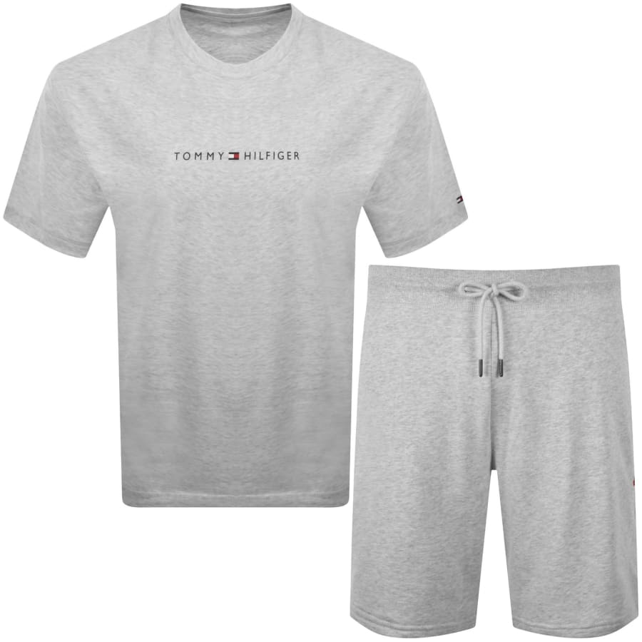 Image number 1 for Tommy Hilfiger T Shirt And Shorts Set Grey