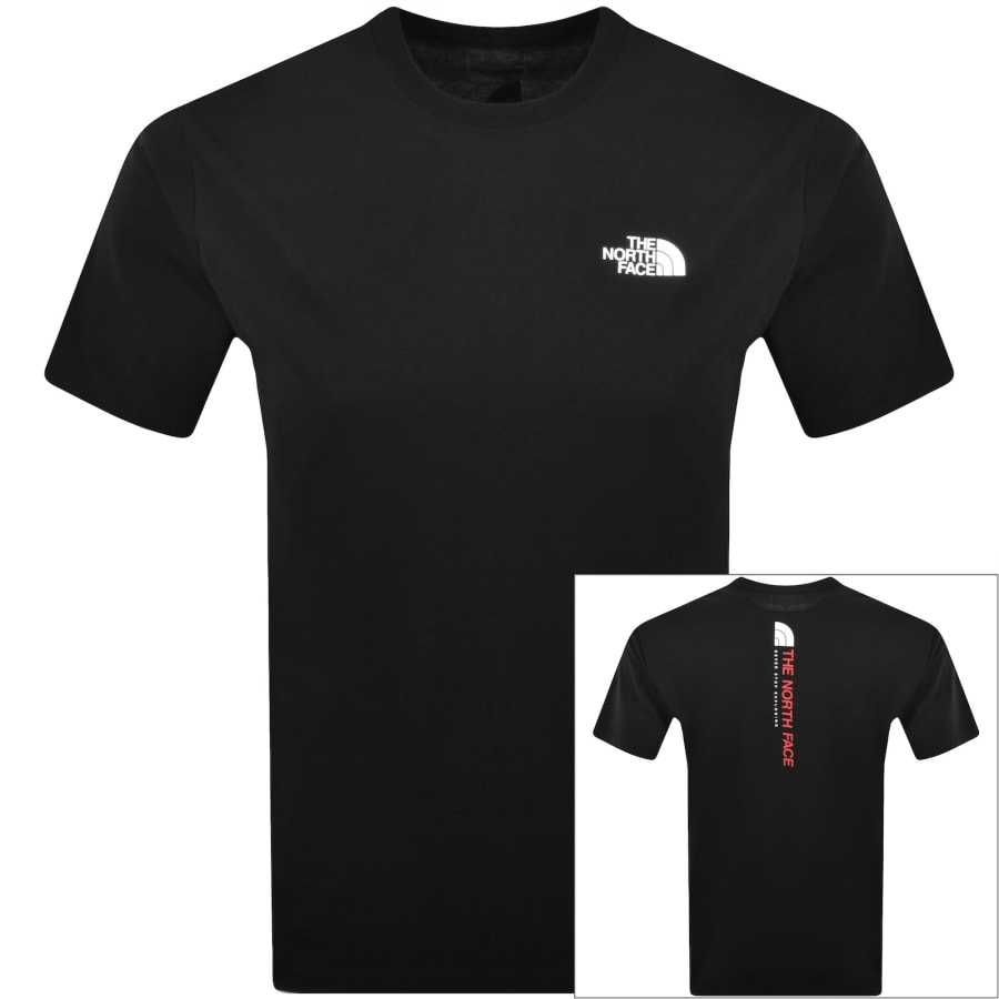 Image number 1 for The North Face Vertical Logo T Shirt Black
