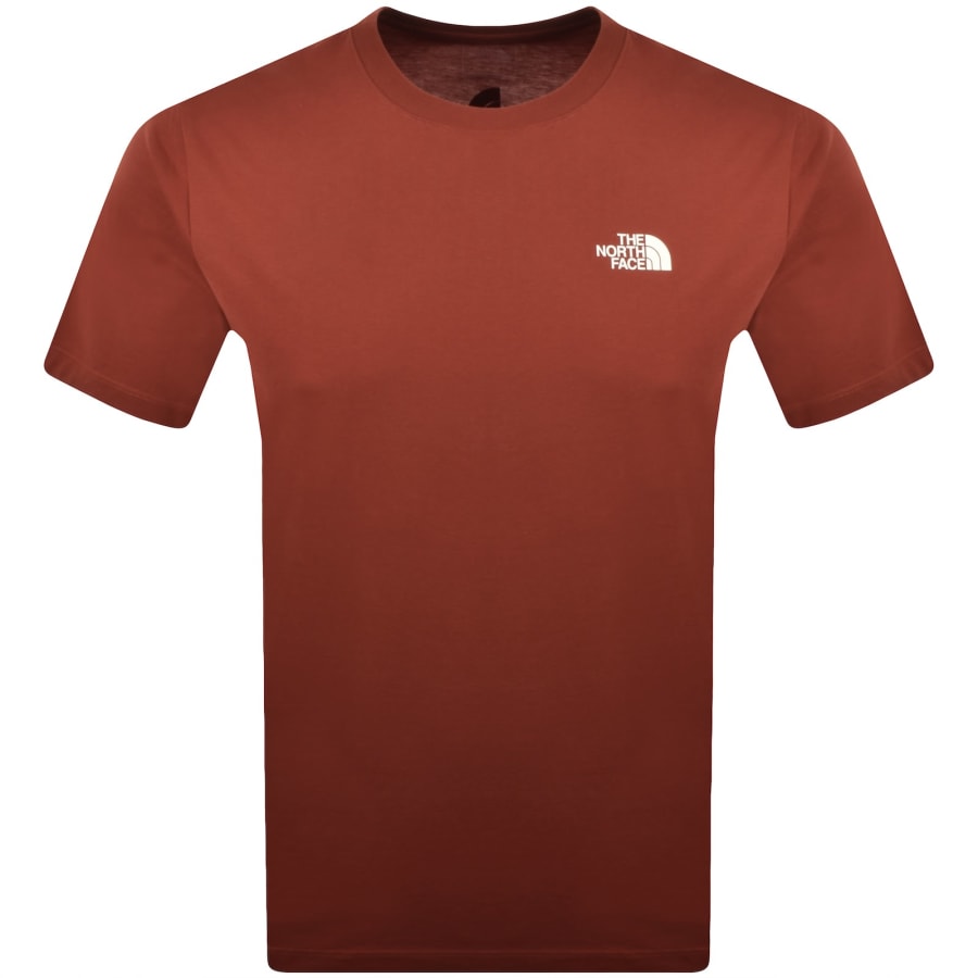 Image number 2 for The North Face Vertical Logo T Shirt Red