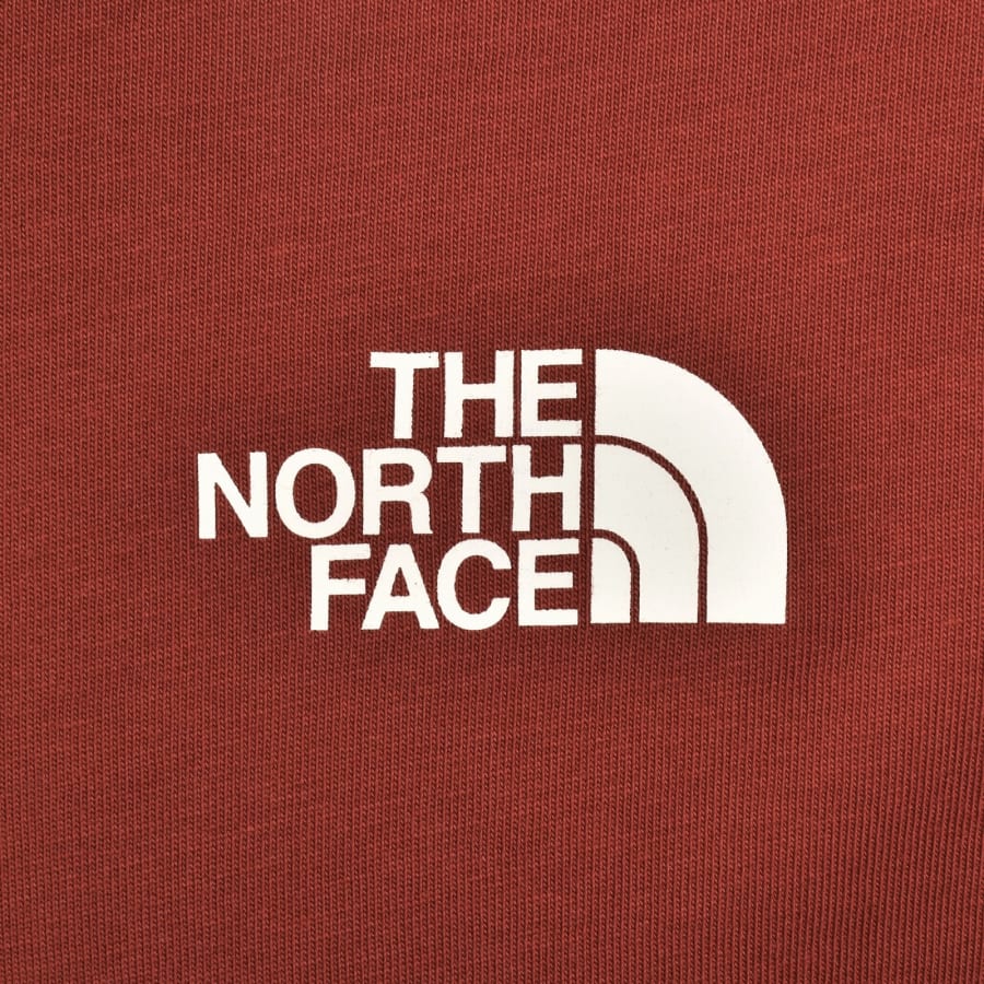 Image number 4 for The North Face Vertical Logo T Shirt Red