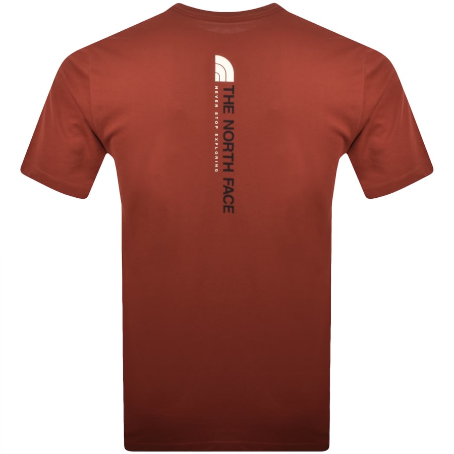 Image number 5 for The North Face Vertical Logo T Shirt Red