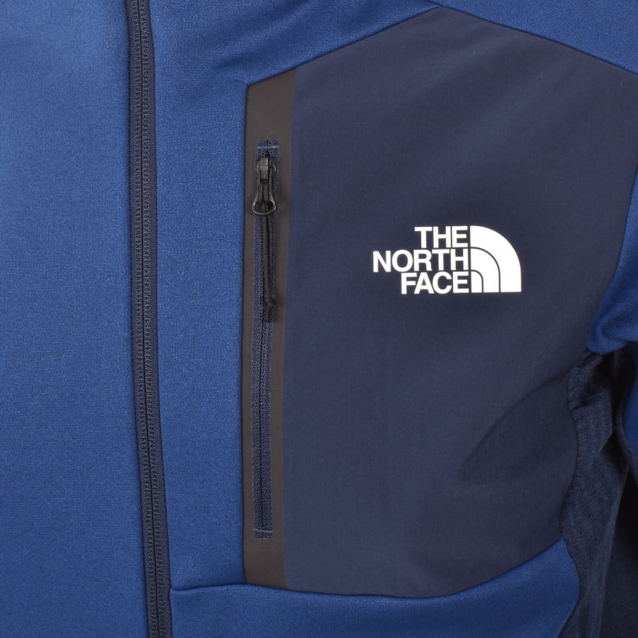 Image number 3 for The North Face Full Zip Hoodie Estate Blue