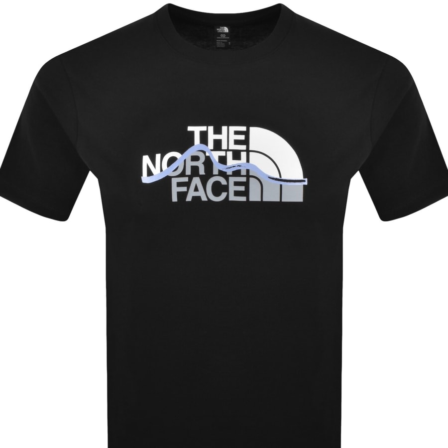 Image number 2 for The North Face Mountain Line T Shirt Black