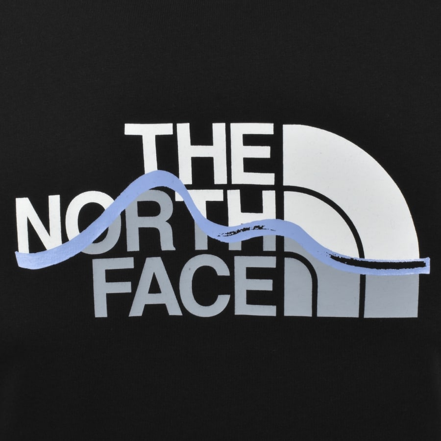 Image number 3 for The North Face Mountain Line T Shirt Black
