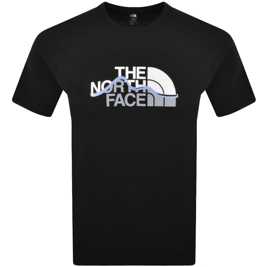 Image number 1 for The North Face Mountain Line T Shirt Black