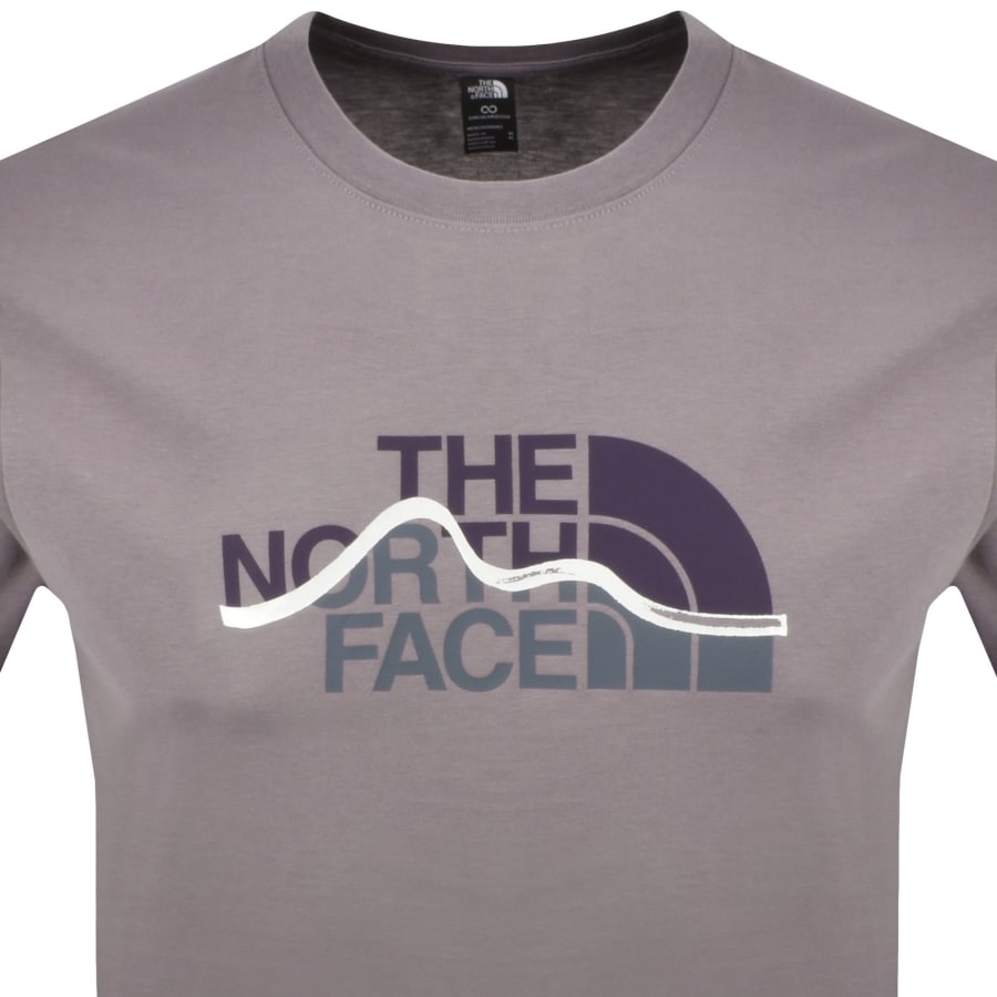 Image number 2 for The North Face Mountain Line T Shirt Purple