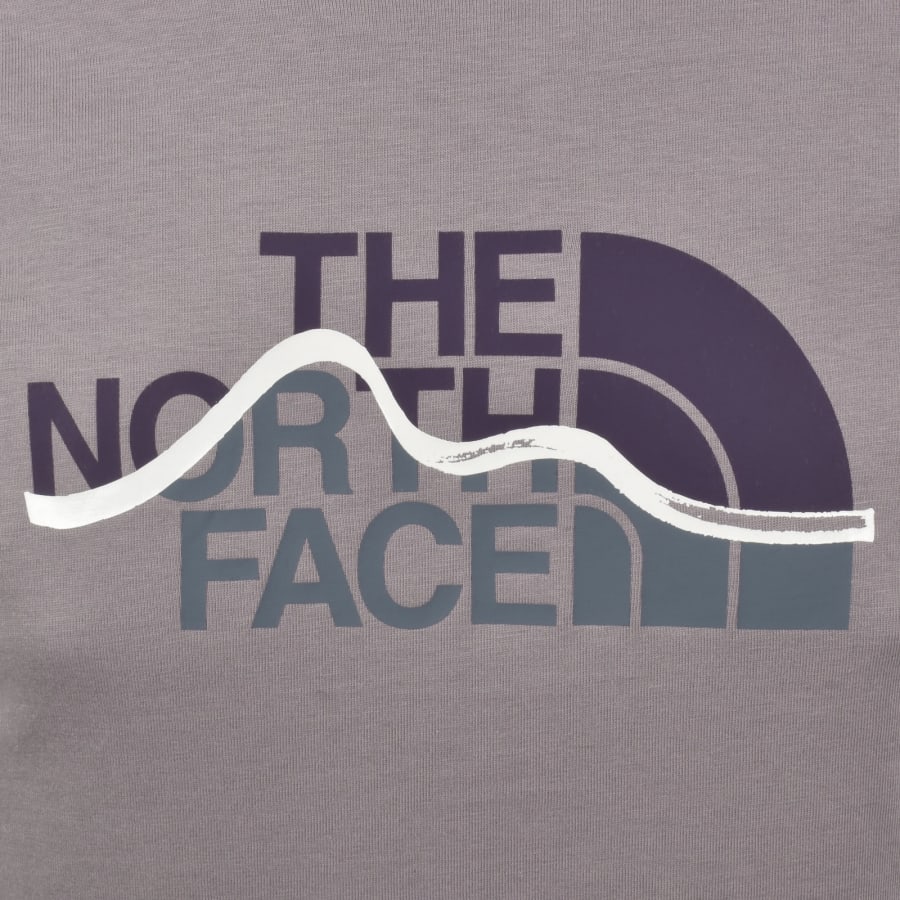 Image number 3 for The North Face Mountain Line T Shirt Purple