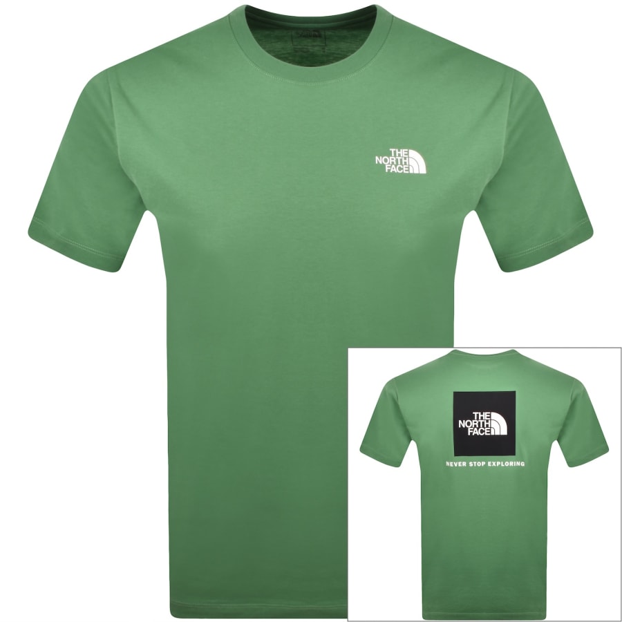 Image number 1 for The North Face Evolution Box T Shirt Green