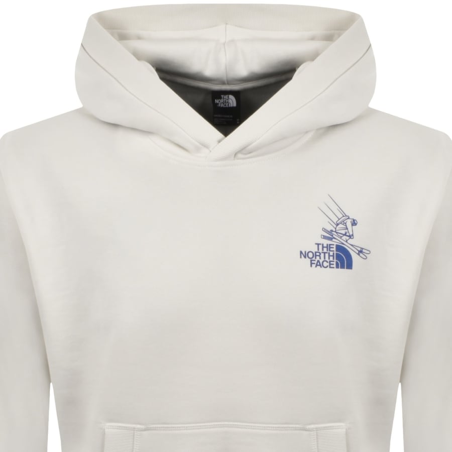 Image number 3 for The North Face Mountain Celebration Hoodie White
