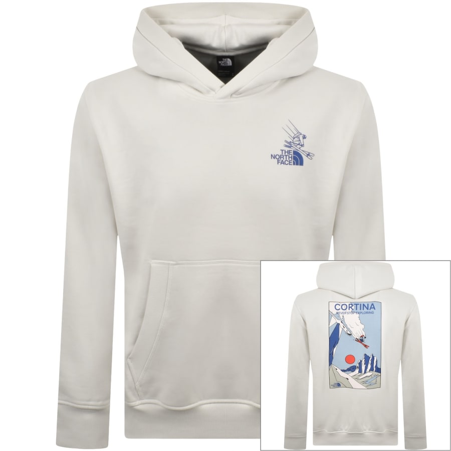Image number 1 for The North Face Mountain Celebration Hoodie White