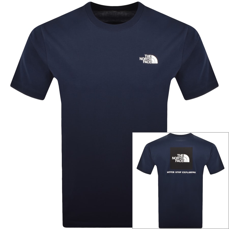 Image number 1 for The North Face Evolution Box T Shirt Navy