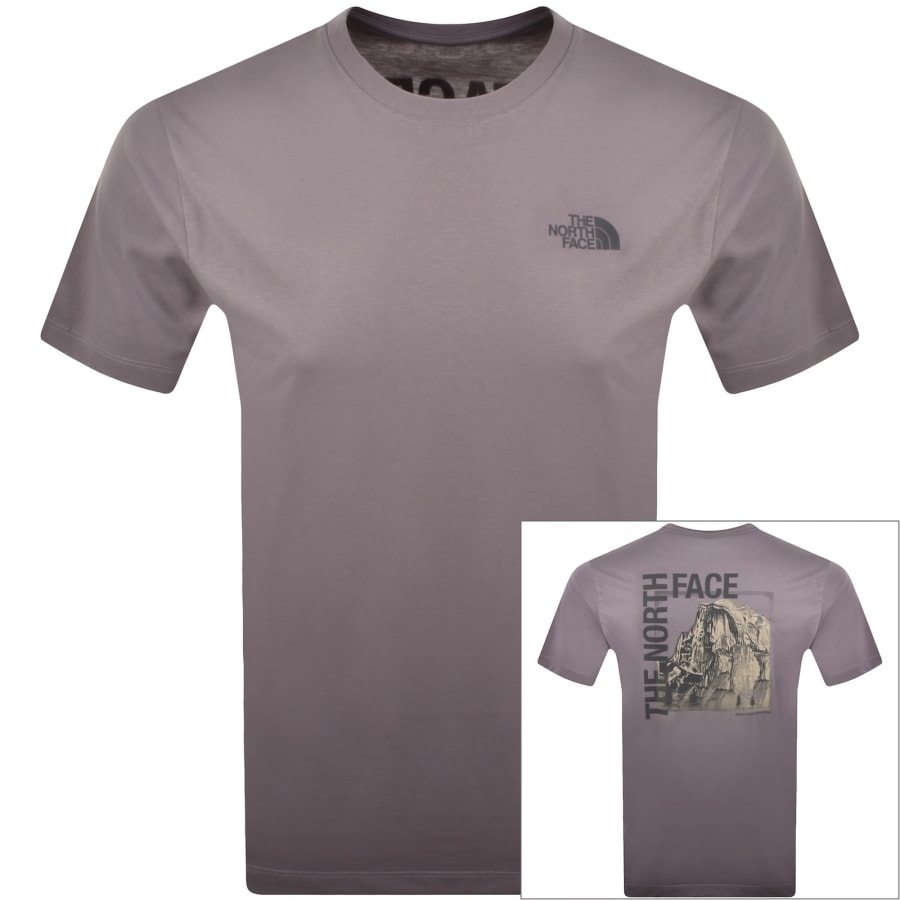 Image number 1 for The North Face Half Dome Photo T Shirt Purple