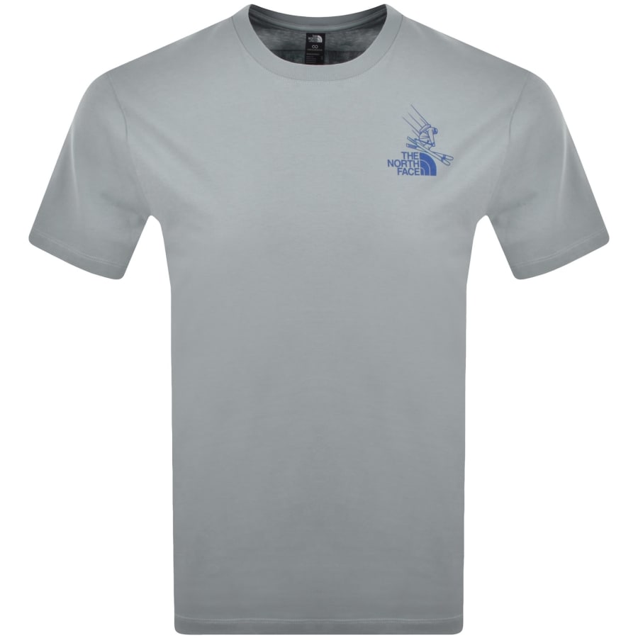 Image number 2 for The North Face Mountain Celebration T Shirt Blue