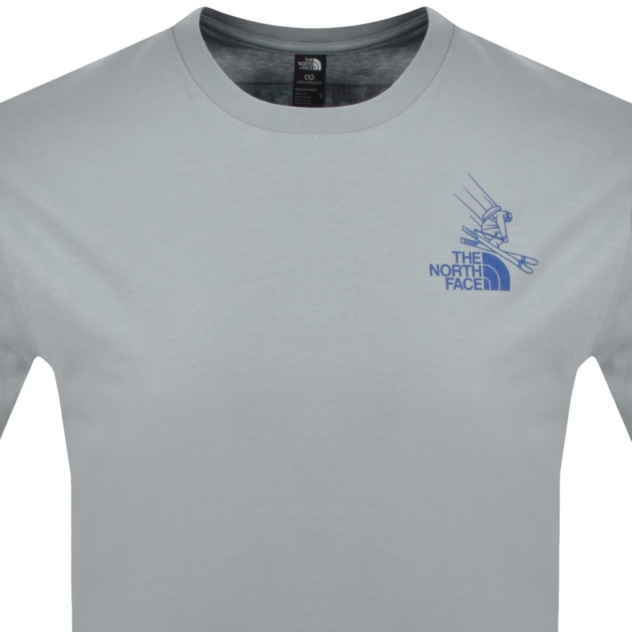 Image number 3 for The North Face Mountain Celebration T Shirt Blue
