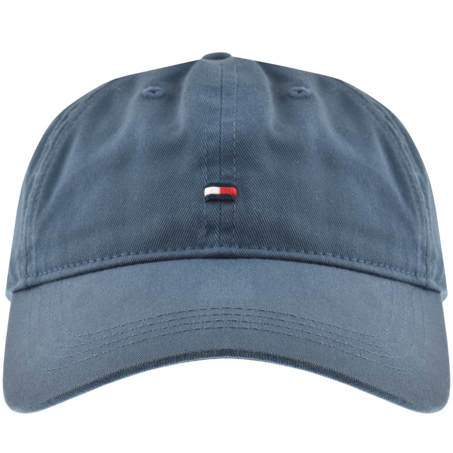 Image number 1 for Tommy Hilfiger Soft 6 Panel Baseball Cap Blue