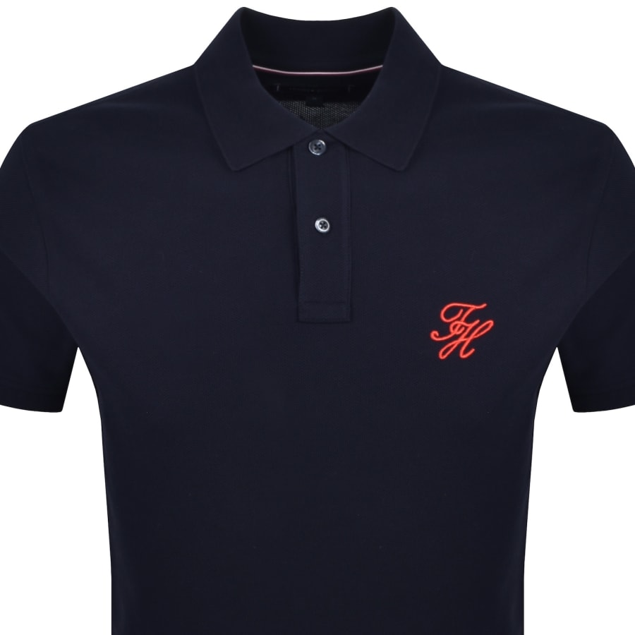 Image number 2 for Tommy Hilfiger Script Polo Navy