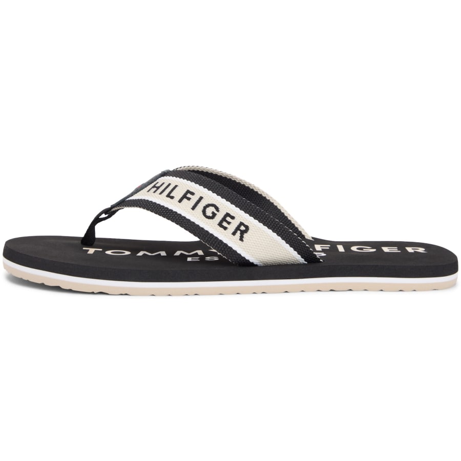 Image number 2 for Tommy Hilfiger Sporty Flip Flops Black