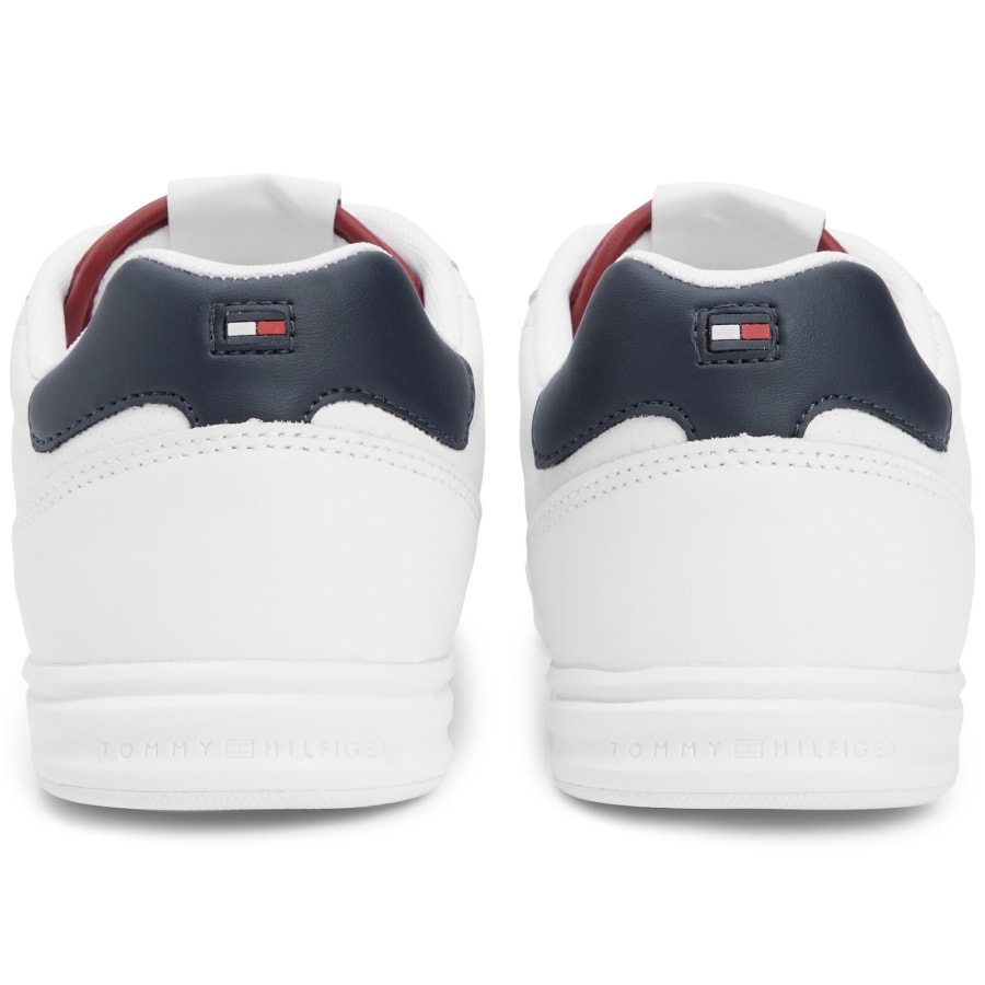 Image number 2 for Tommy Hilfiger Leather Trainers White