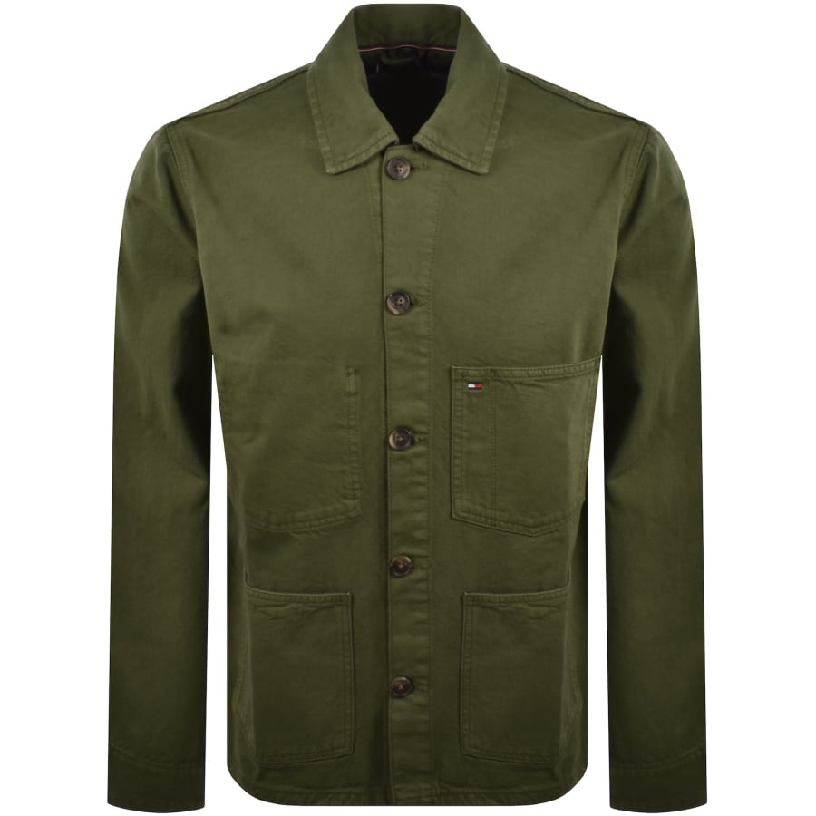 Image number 1 for Tommy Hilfiger Chore Jacket Green
