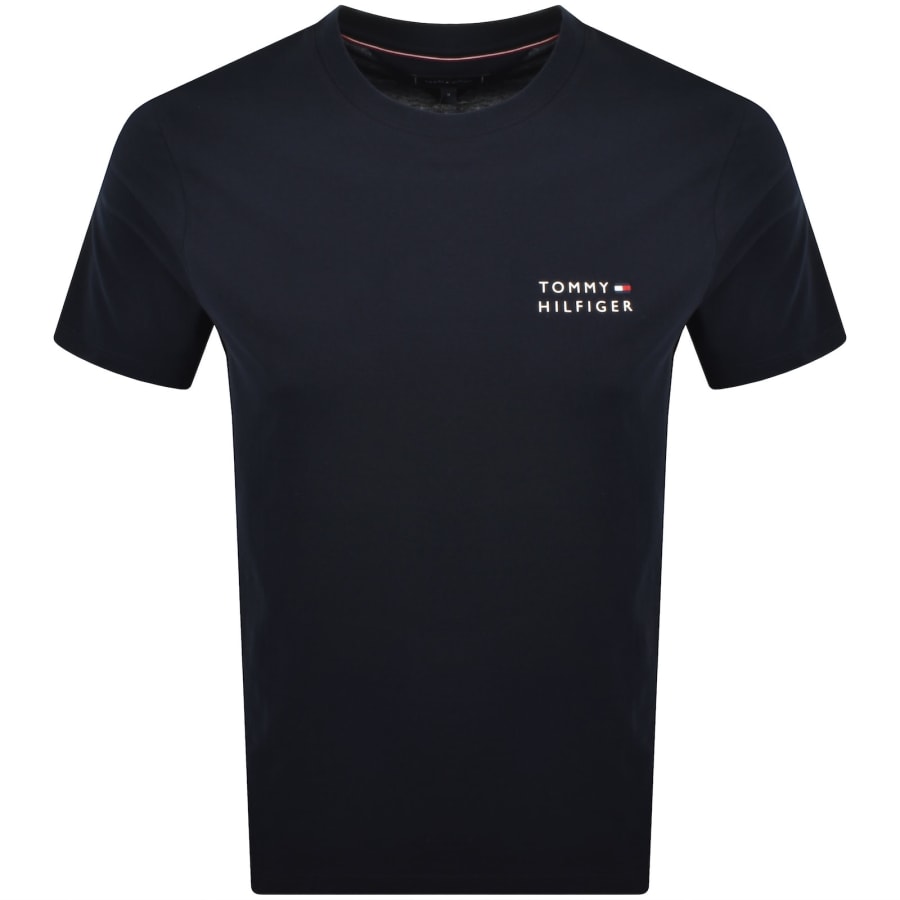 Image number 2 for Tommy Hilfiger Stack T Shirt Navy