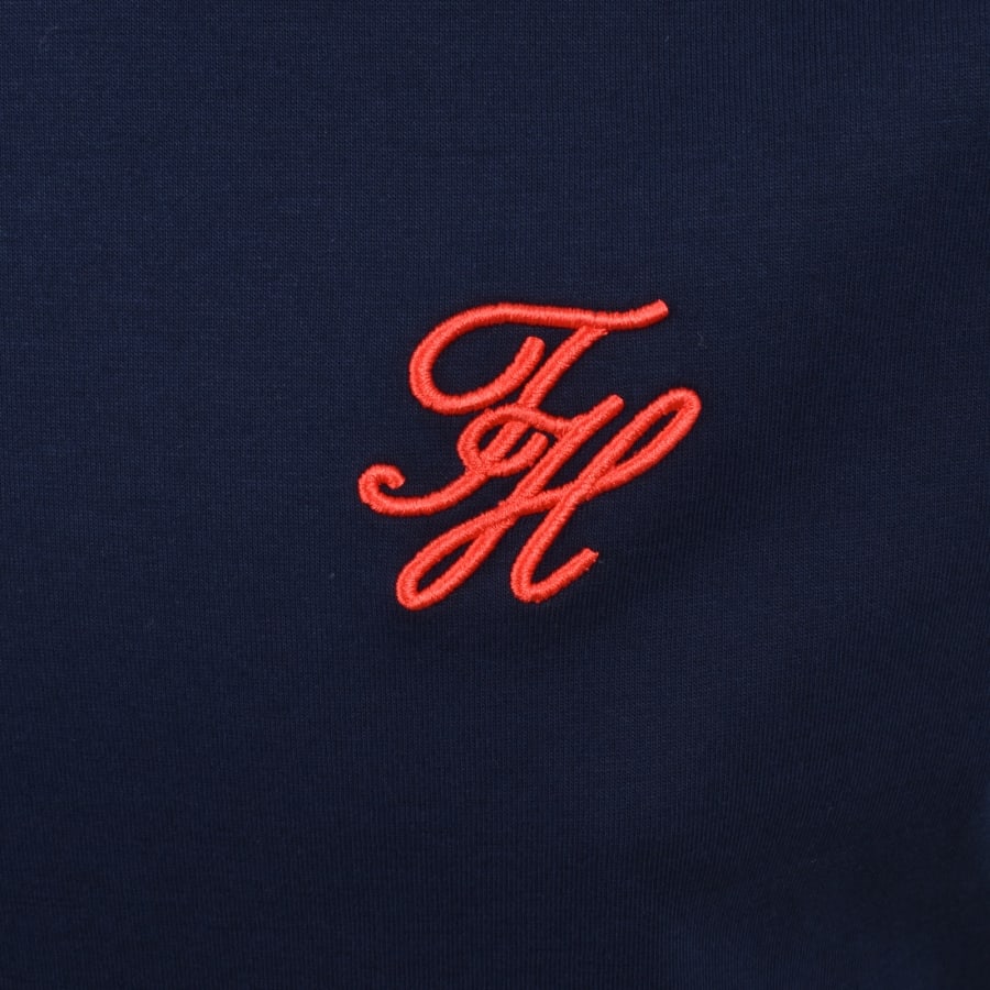 Image number 3 for Tommy Hilfiger Script Monogram T Shirt Navy