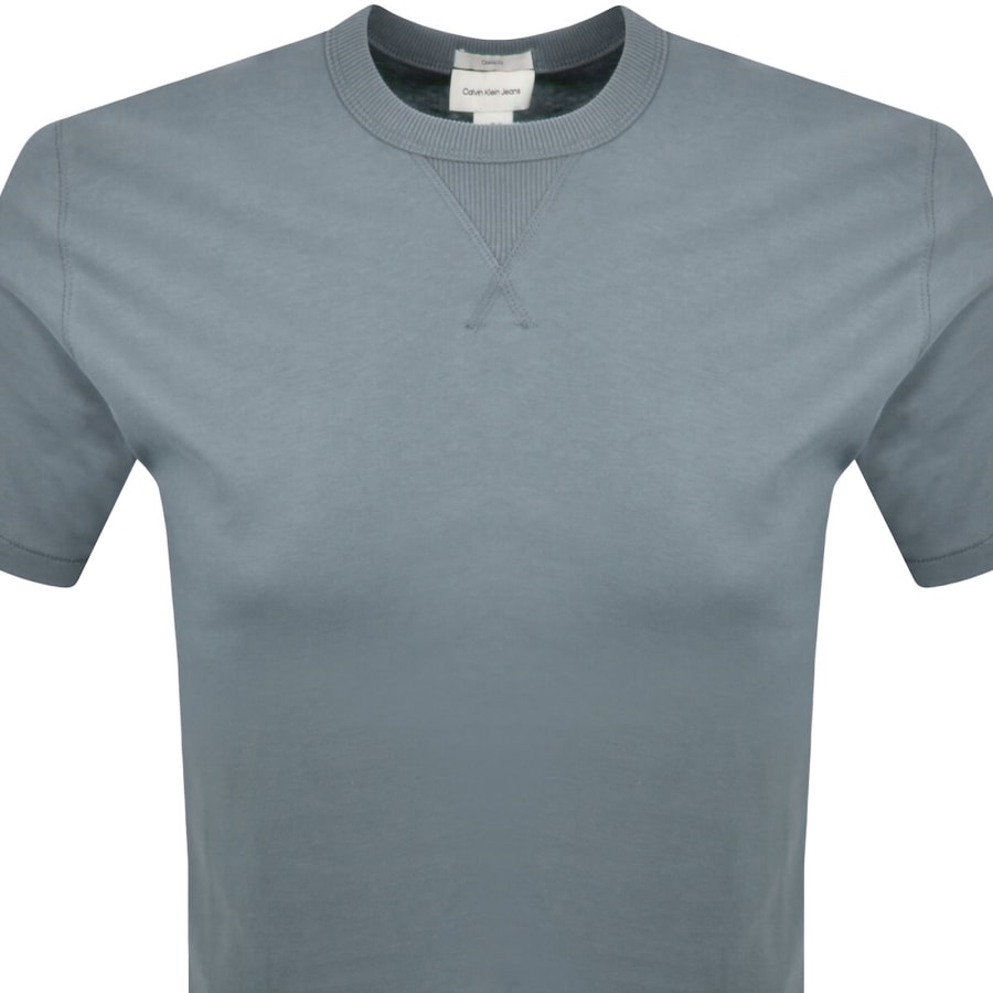 Image number 3 for Calvin Klein Jeans Badge T Shirt Steel Grey