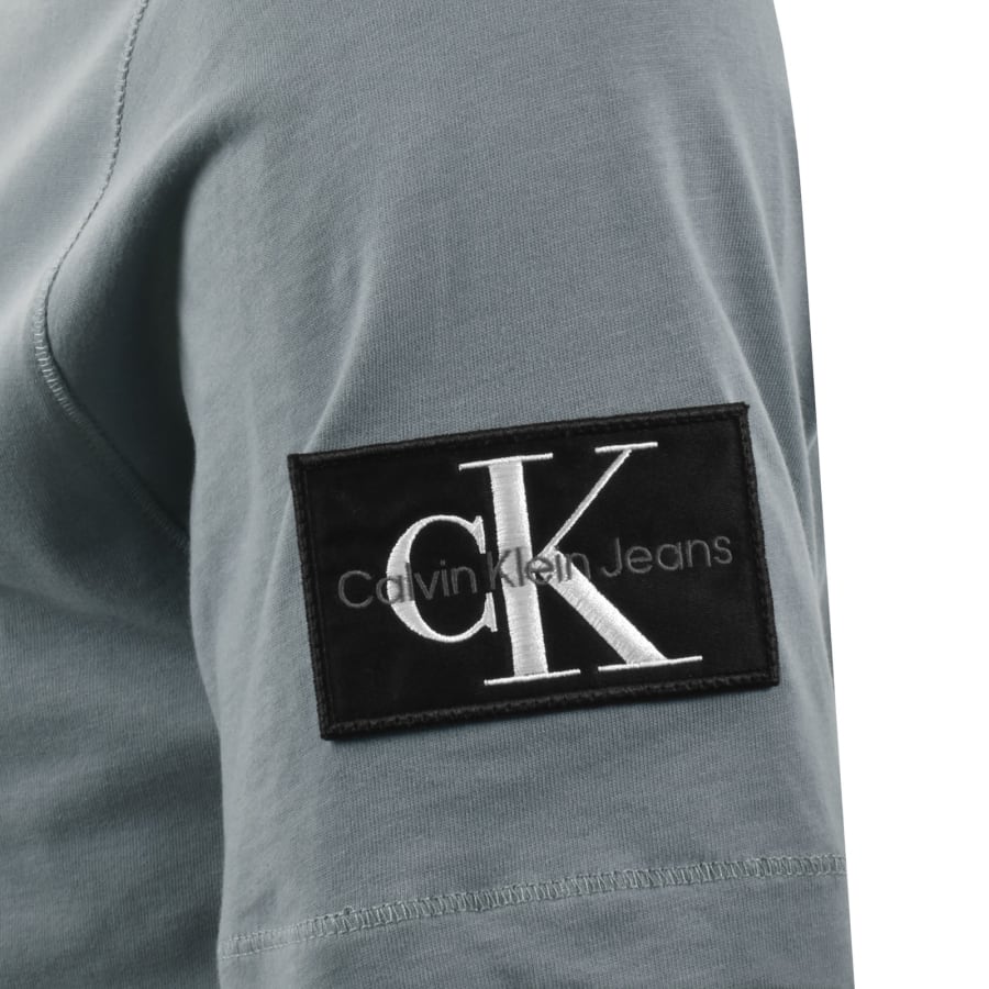 Image number 4 for Calvin Klein Jeans Badge T Shirt Steel Grey