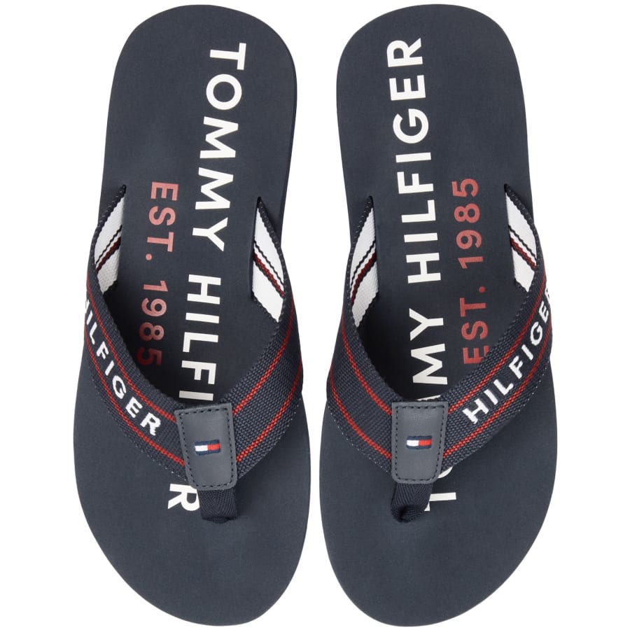 Image number 1 for Tommy Hilfiger Sporty Flip Flops Navy