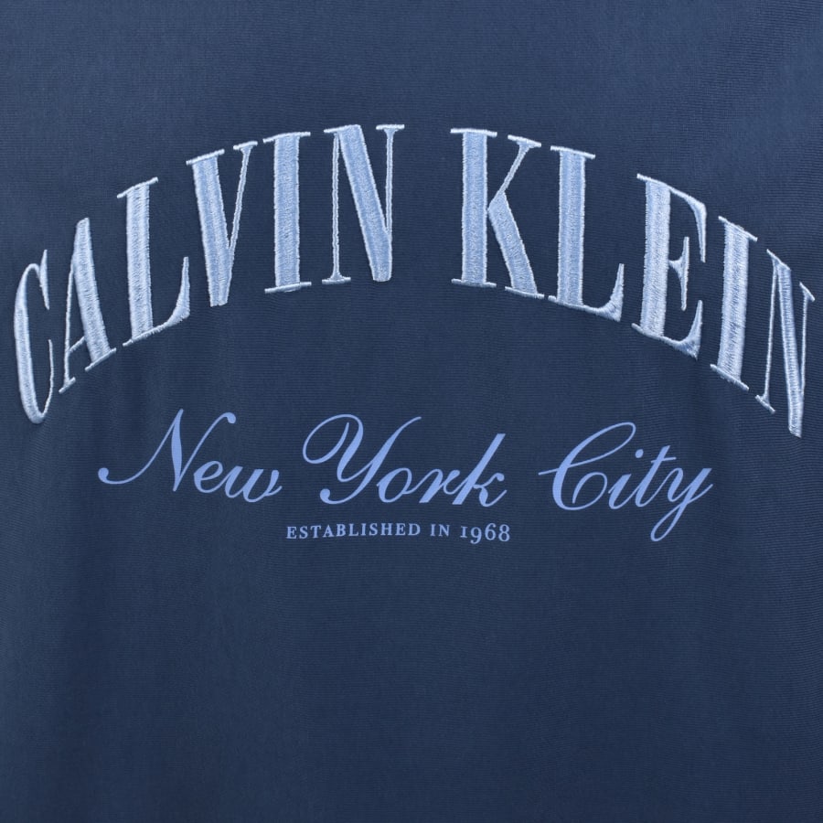 Image number 3 for Calvin Klein Jeans Logo Graphic Sweatshirt Blue