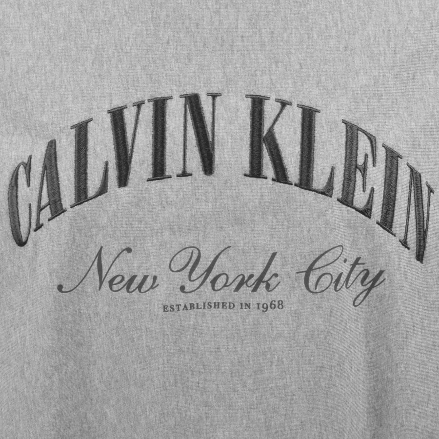 Image number 3 for Calvin Klein Jeans Logo Graphic Sweatshirt Grey