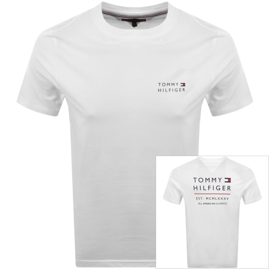 Image number 1 for Tommy Hilfiger Stack T Shirt White