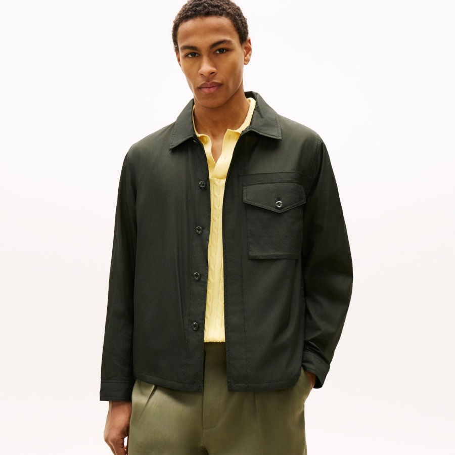 Image number 5 for Tommy Hilfiger Overshirt Green