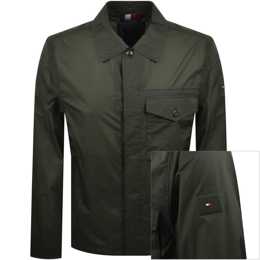 Image number 1 for Tommy Hilfiger Overshirt Green
