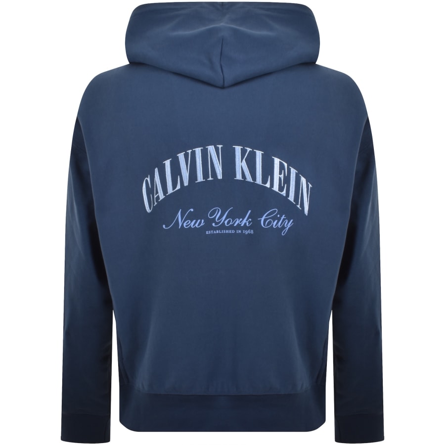 Image number 4 for Calvin Klein Jeans Collegiate Zip Hoodie Blue