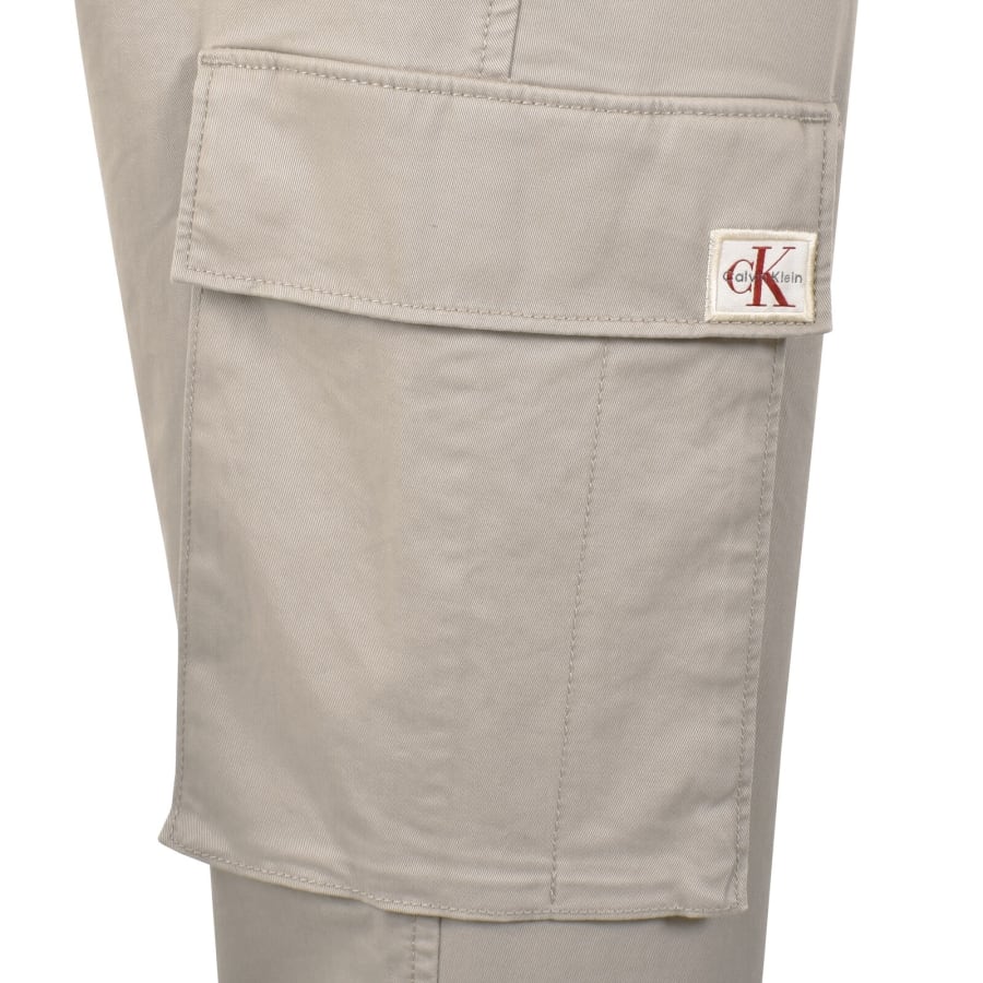 Image number 4 for Calvin Klein Jeans Skinny Cargo Trousers Khaki