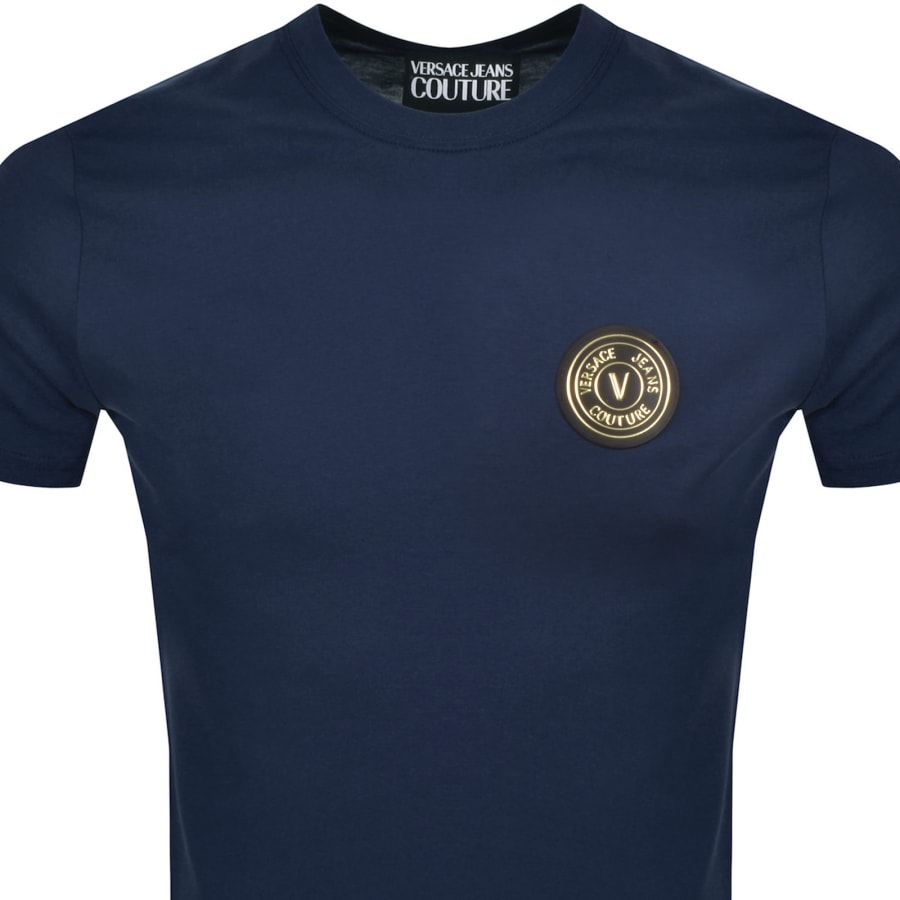 Image number 2 for Versace Jeans Couture Patch T Shirt Blue