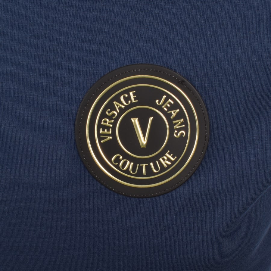 Image number 3 for Versace Jeans Couture Patch T Shirt Blue