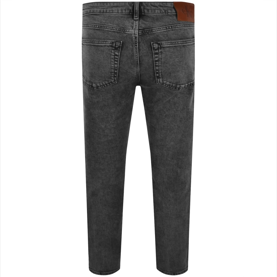 Image number 3 for Calvin Klein Jeans Slim Taper Fit Jeans Grey