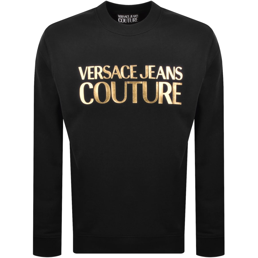 Image number 1 for Versace Jeans Couture Logo Sweatshirt Black