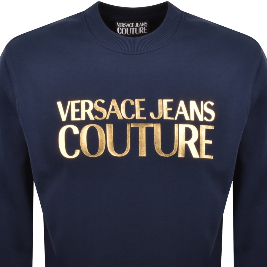 Image number 2 for Versace Jeans Couture Logo Sweatshirt Blue