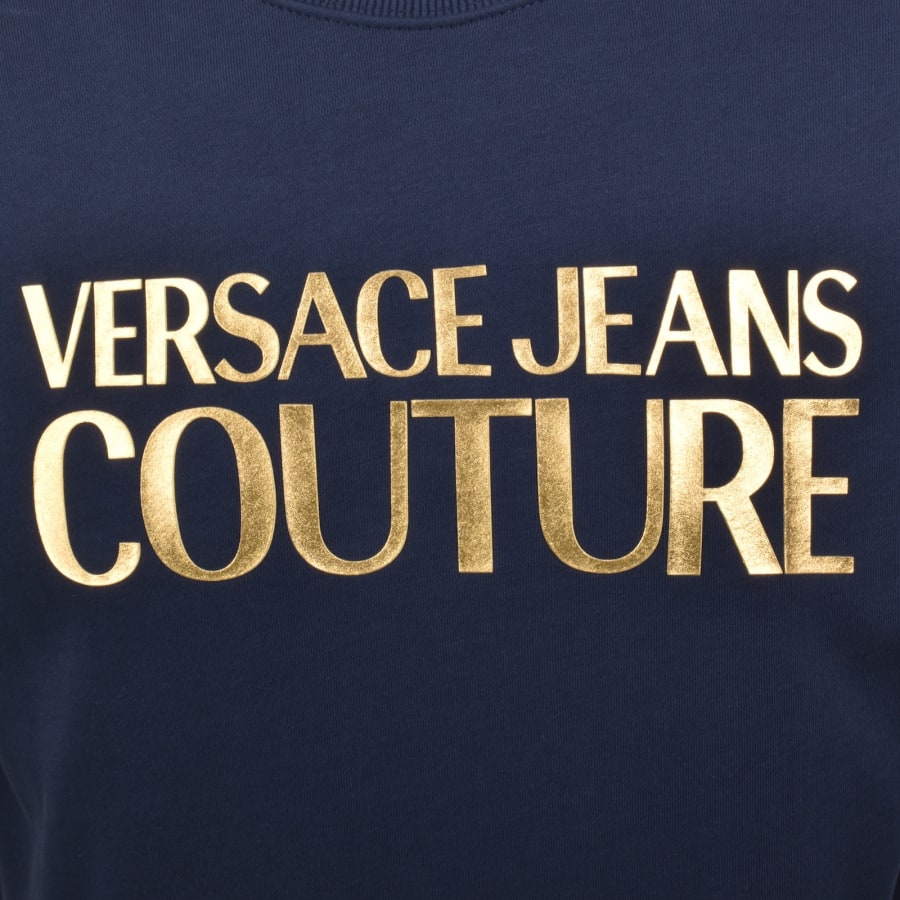 Image number 3 for Versace Jeans Couture Logo Sweatshirt Blue