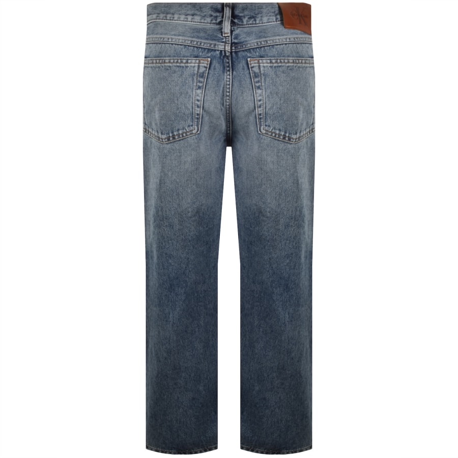 Image number 3 for Calvin Klein Jeans 90s Straight Fit Jeans Blue
