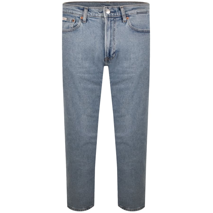 Image number 2 for Calvin Klein Jeans Straight Fit Jeans Light Blue