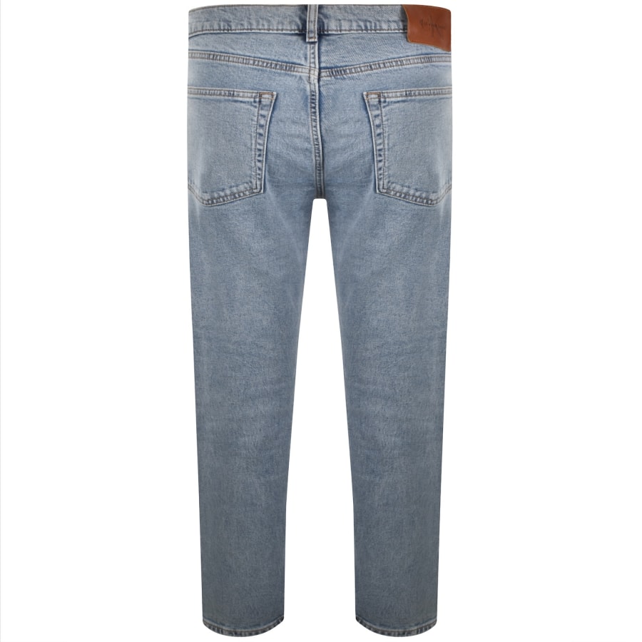 Image number 3 for Calvin Klein Jeans Straight Fit Jeans Light Blue