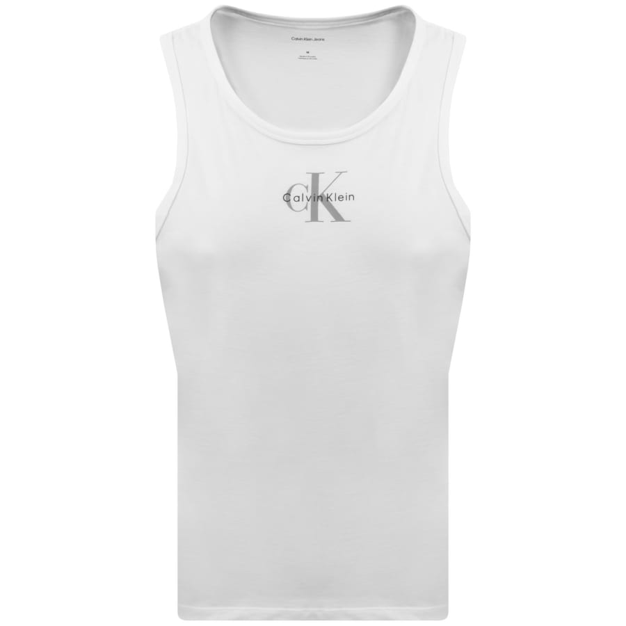 Image number 1 for Calvin Klein Jeans Monologo Vest White